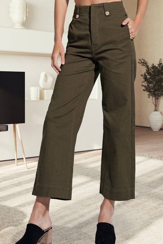La Miel Stretchy High Rise Wide Leg Pants