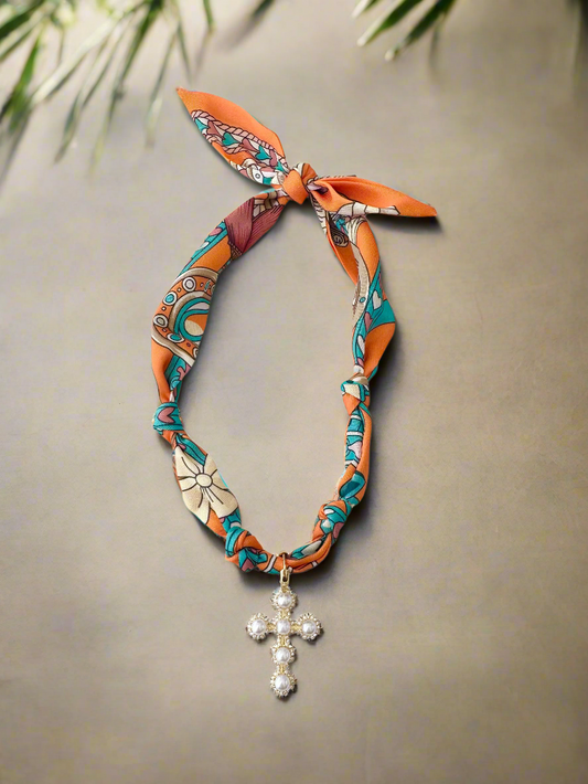 Palmas Scarf Necklace