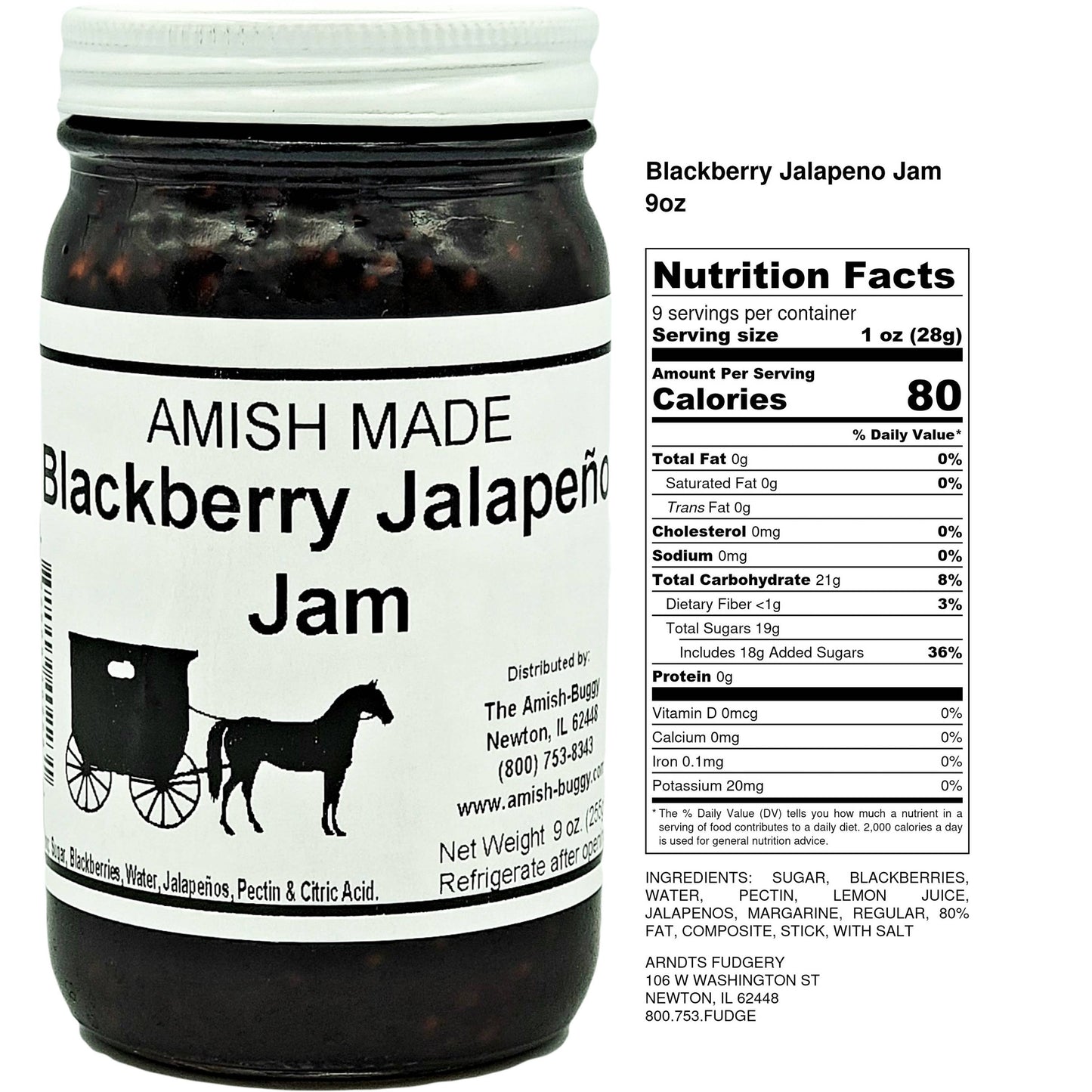 Amish made Jam and Jellies - 8 oz.