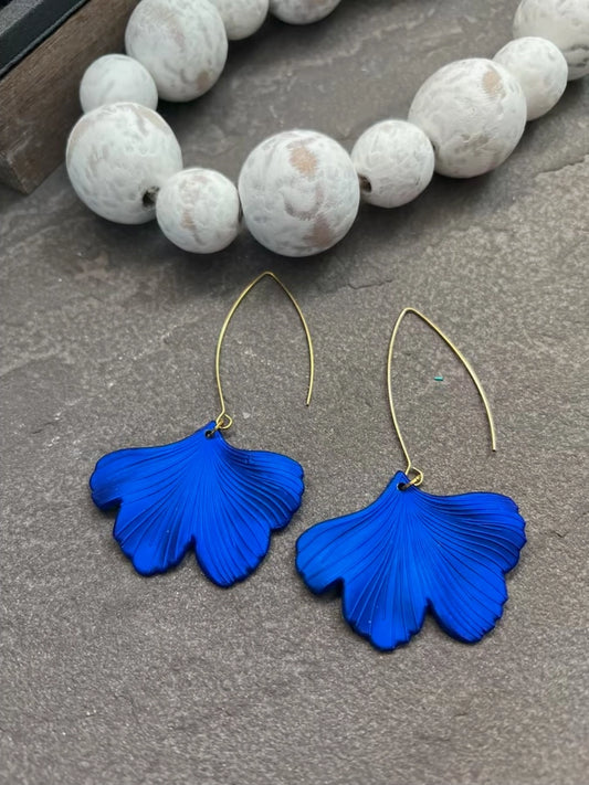 Blue Pretty Petals Earrings