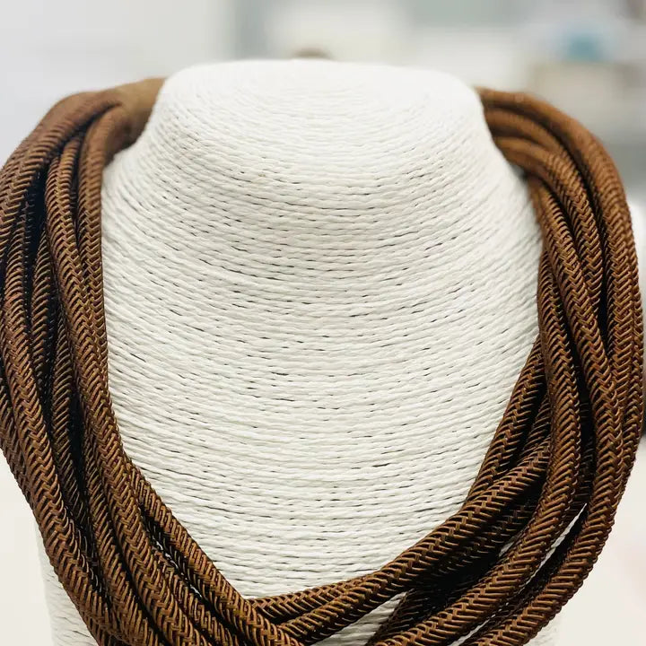 Slub Original 8-Strand Necklace in Red