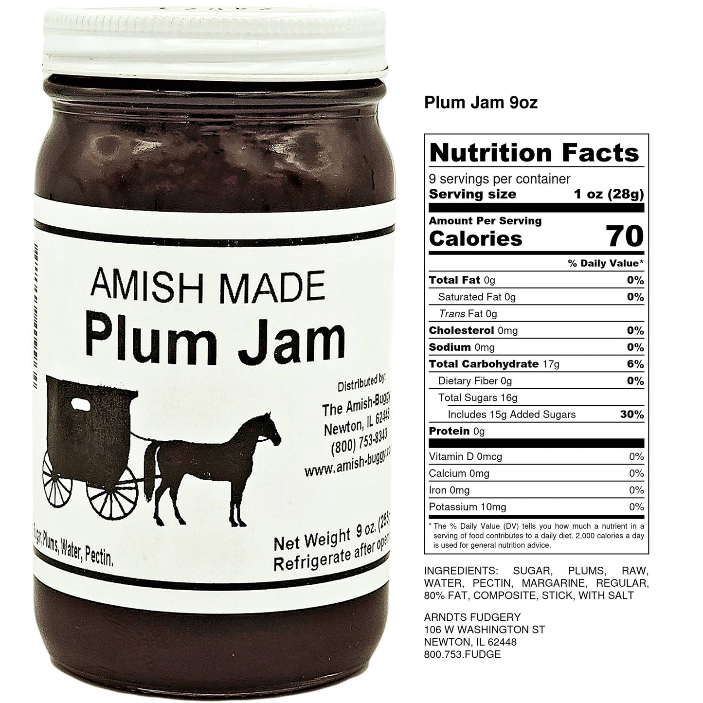 Amish made Jam and Jellies - 8 oz.