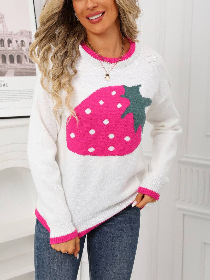 Strawberry Graphic Sweater