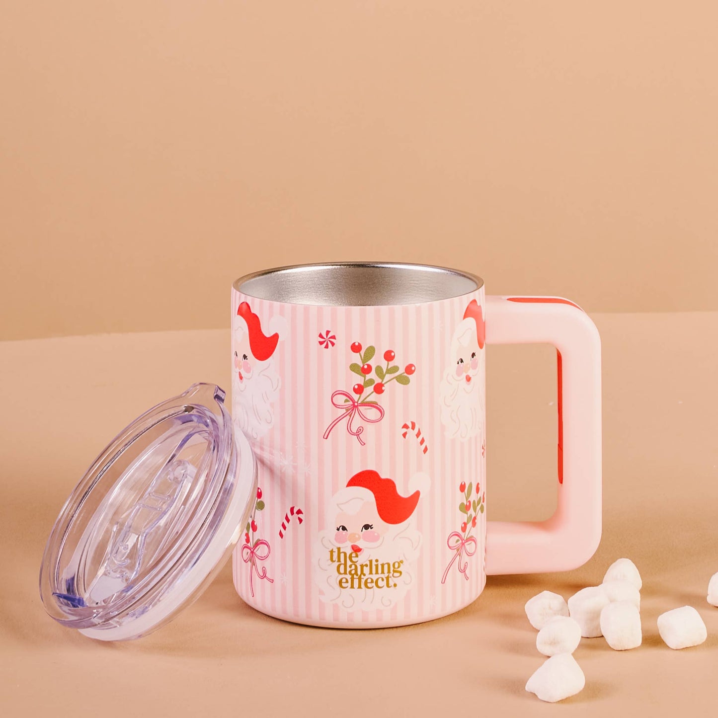 Holly Jolly Santa 14 oz Insulated Mug