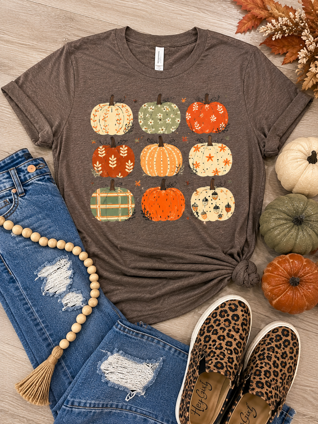 Pumpkin Patch Grid Graphic Tee