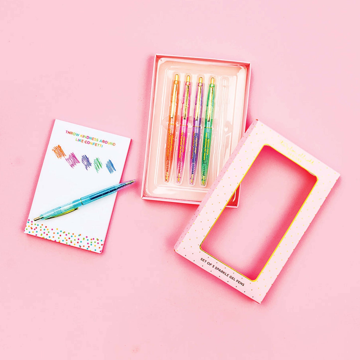 Gel Pen Set w/Sparkles - 5 Piece Set