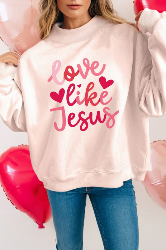 Love like Jesus Mock Neck Sweatshirt