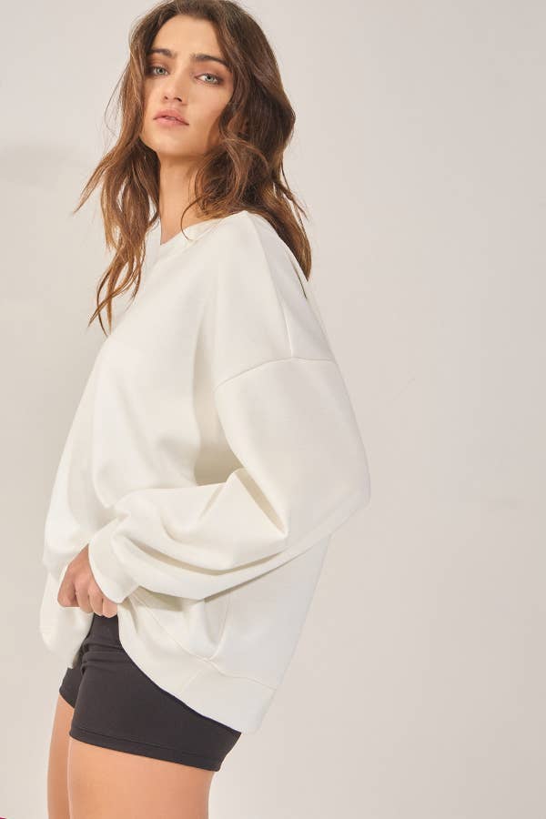 Bow Back Oversized Sweatshirt