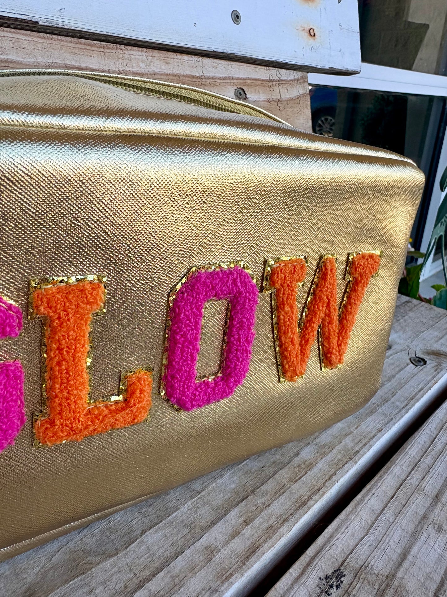 “Glow” Cosmetic Makeup Bag