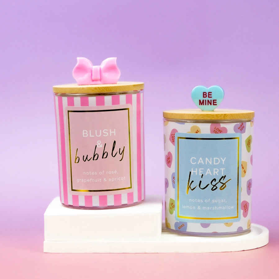 A Cheerful Giver Candy Heart Kiss 10oz Candle