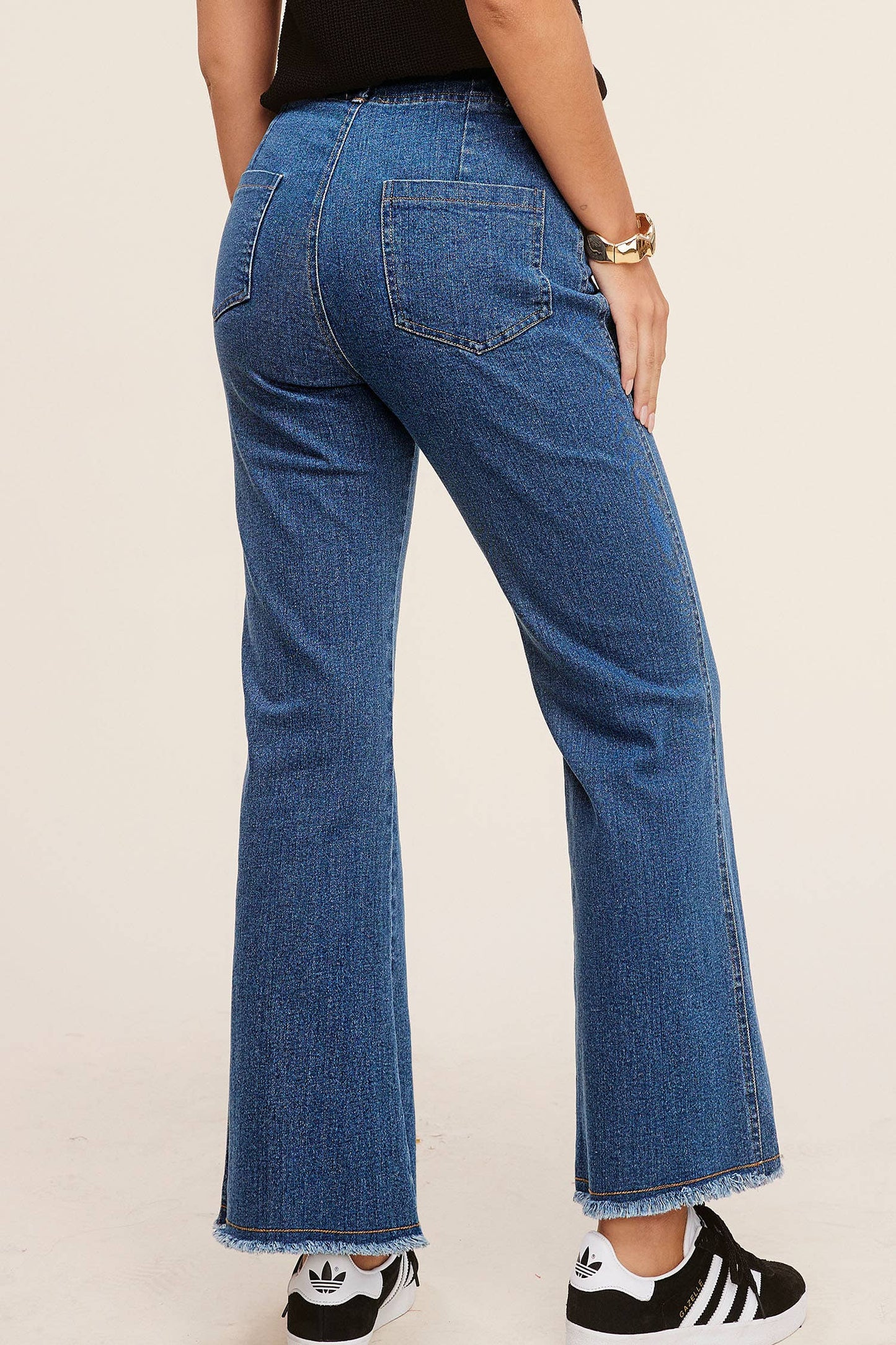 Stretchy High Waisted Flare Pants