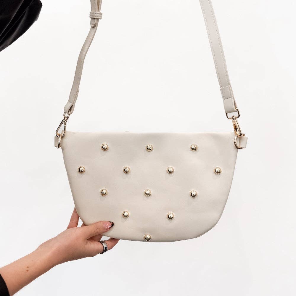 Pretty Simple Westlyn Studded Vegan Leather Belt Bag