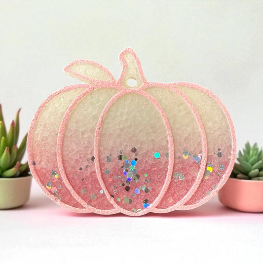 Pink Sparkle Pumpkin Freshie