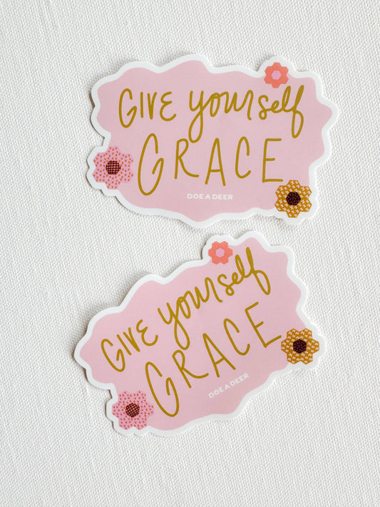 Give Yourself Grace - Sticker