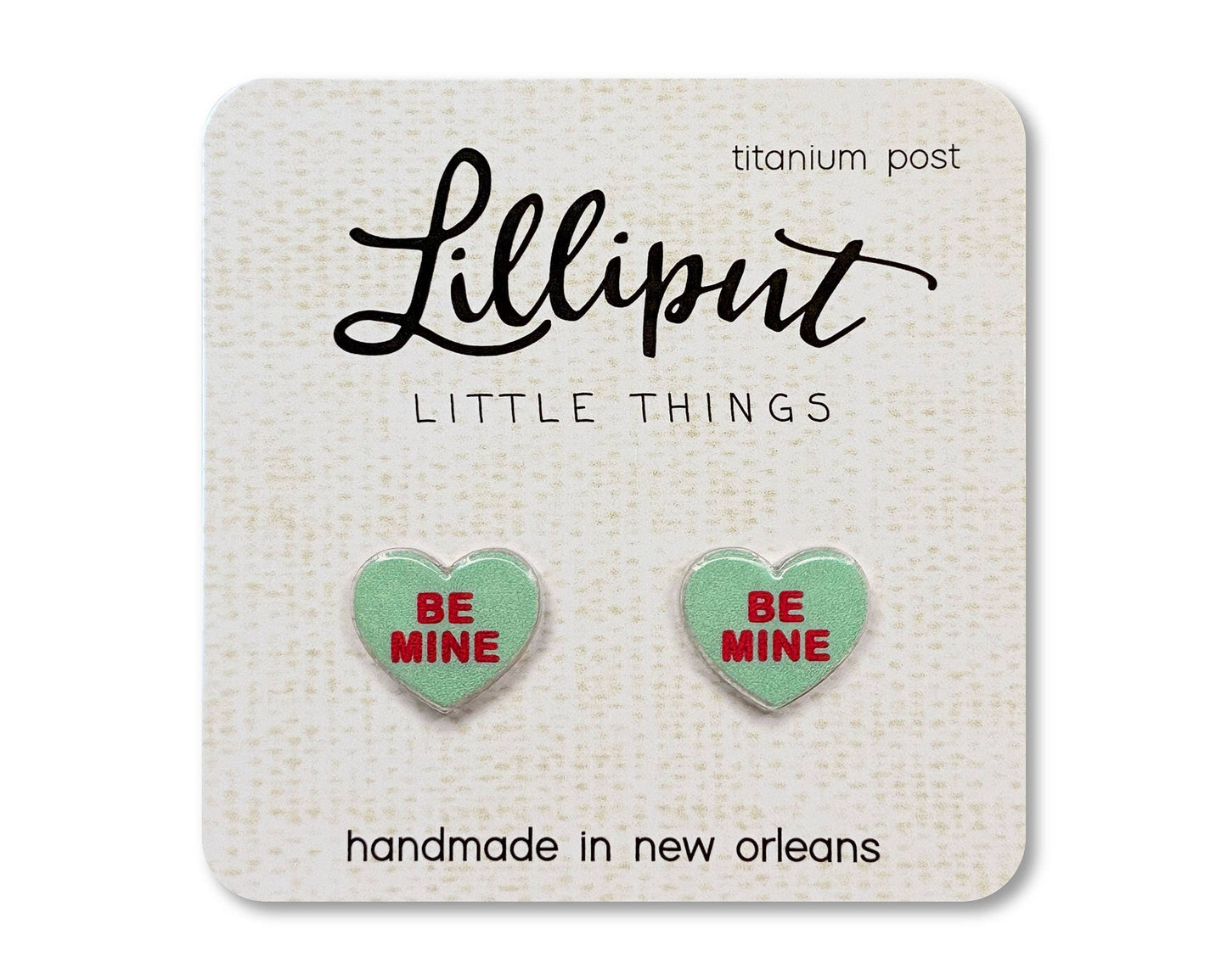 Lilliput Conversation Heart Earrings