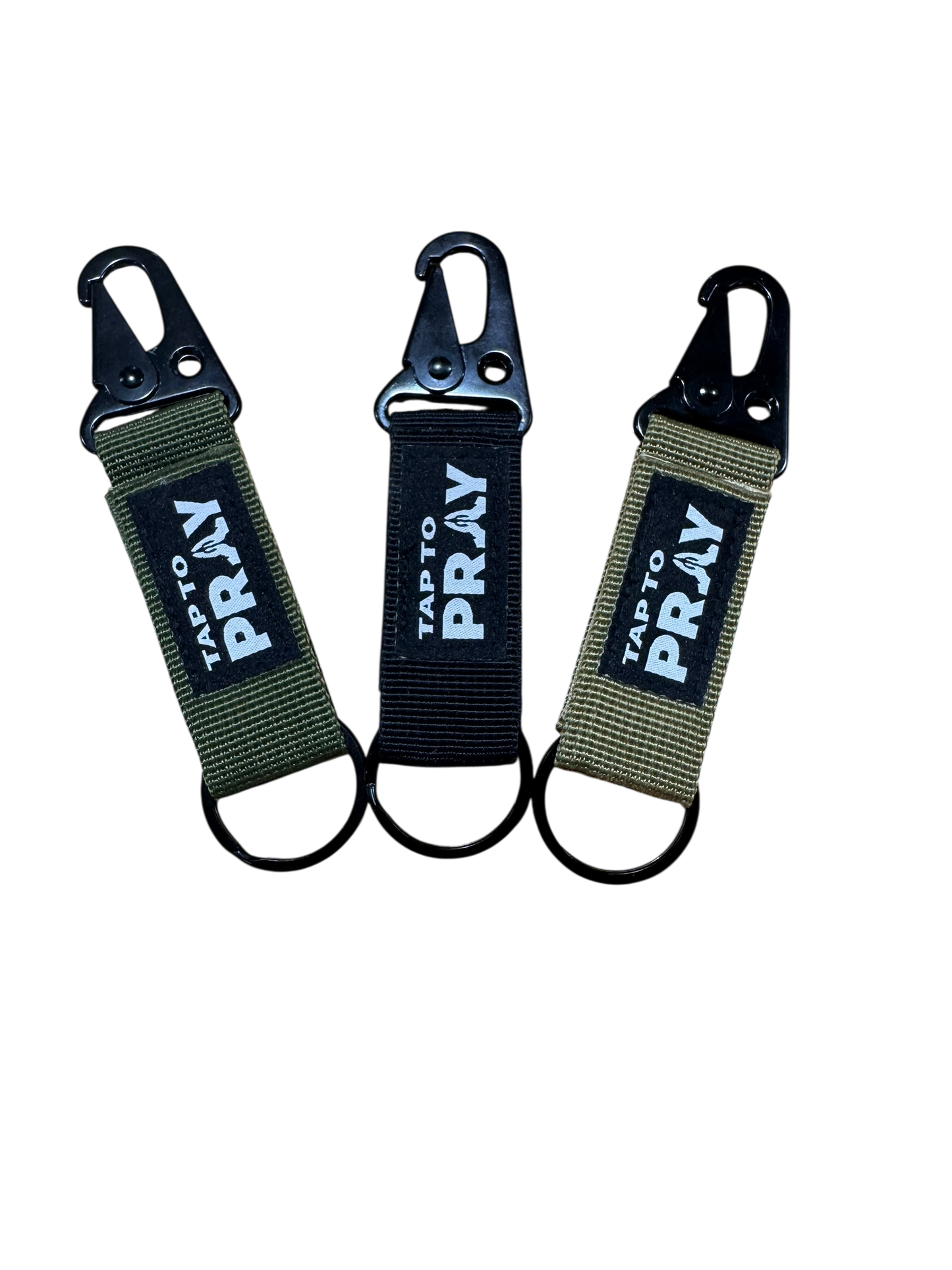 Tap To Pray Tactical Carabiner Keychain