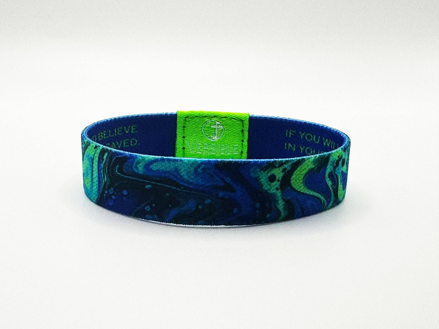 Cosmic Tide / Romans 10:9 Wristband