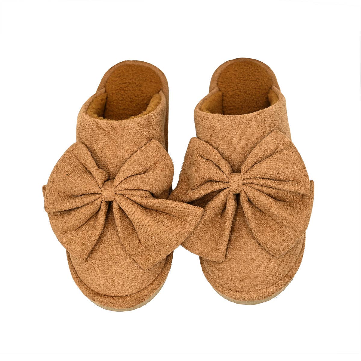 Fur Suede Bow C.C Slippers