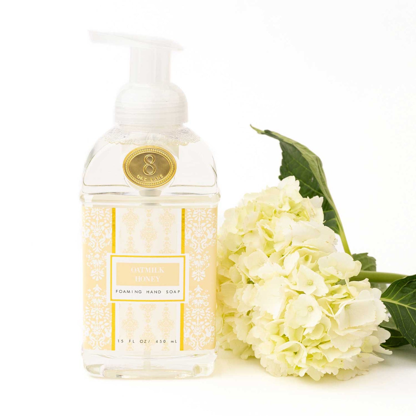 8 Oak Lane Oatmilk Honey Foaming Hand Soap – 15oz Scented Luxury Hand Wash