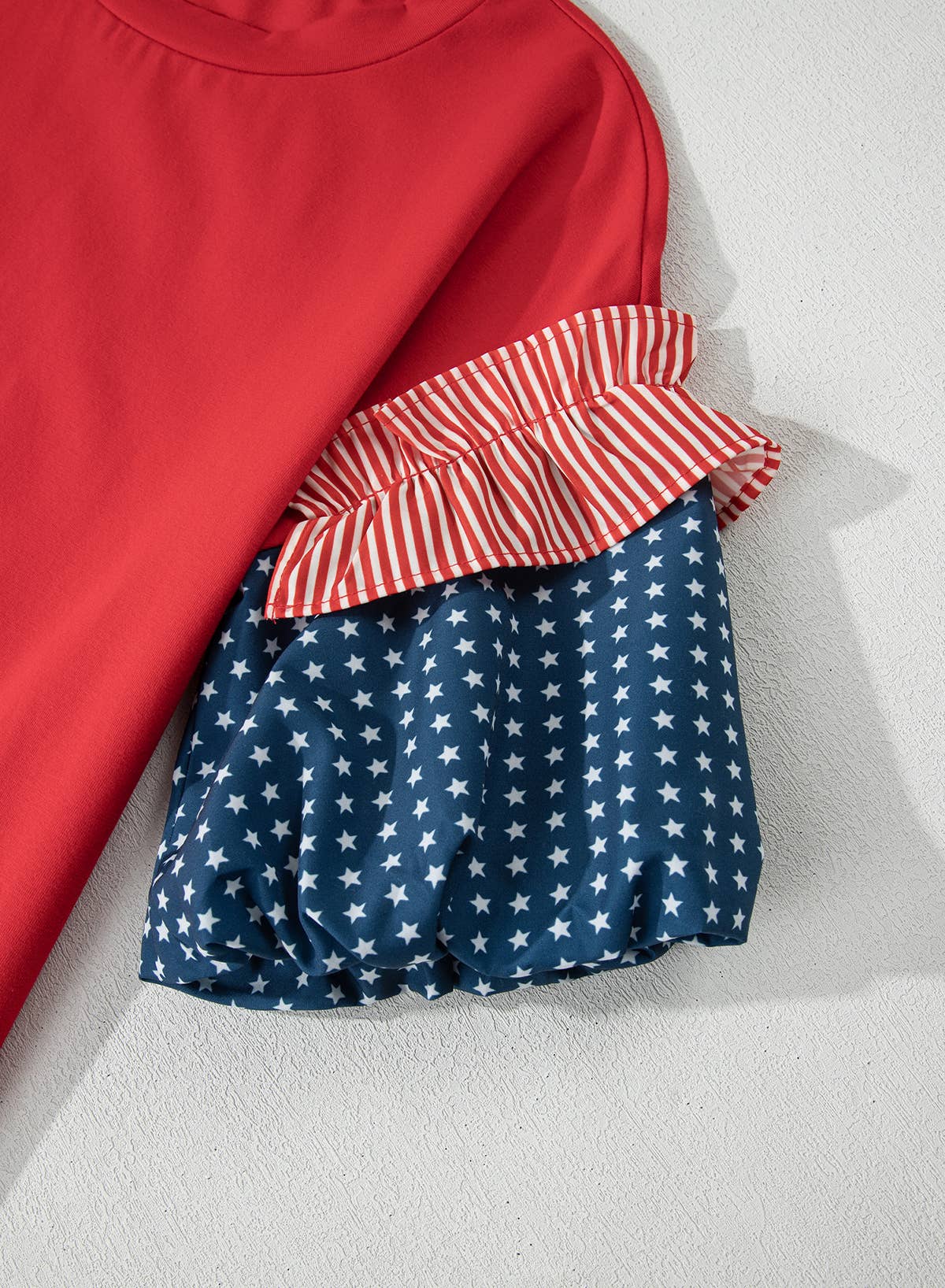 Stars & Stripes Puff Sleeve Top