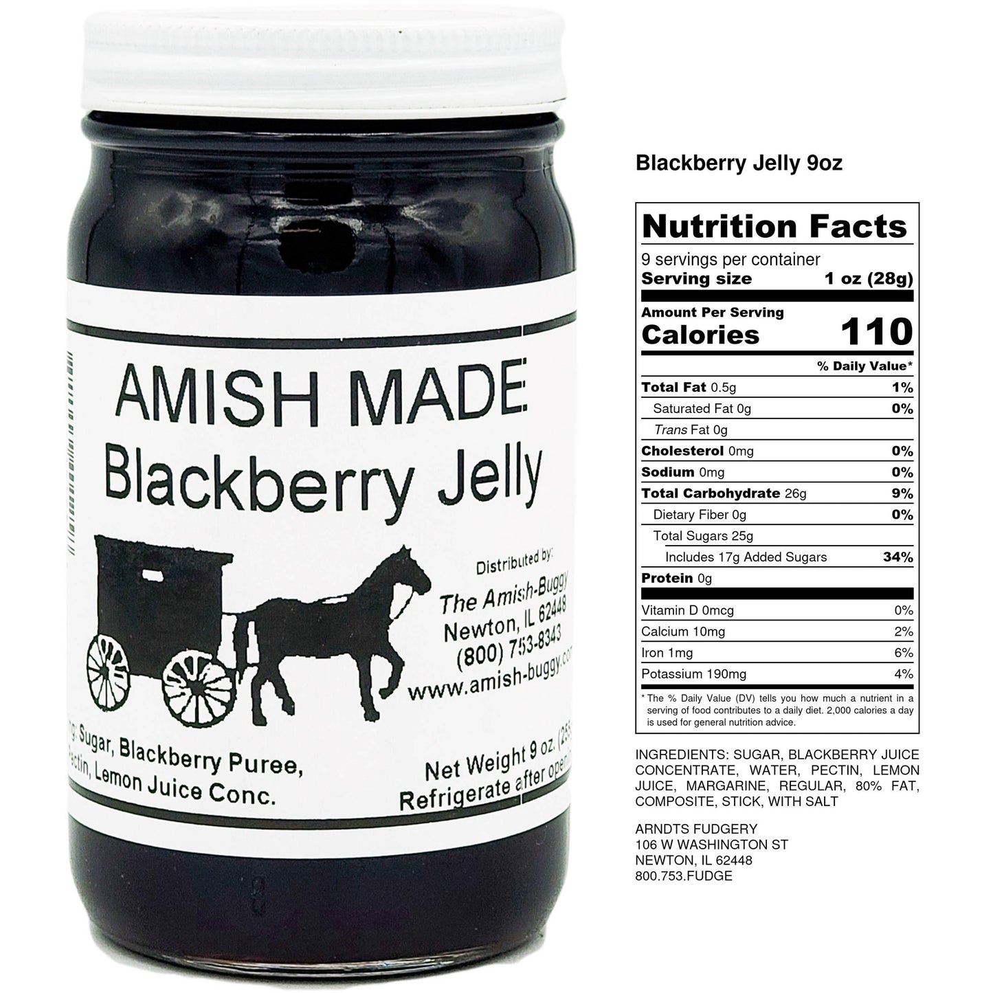 Amish made Jam and Jellies - 8 oz.