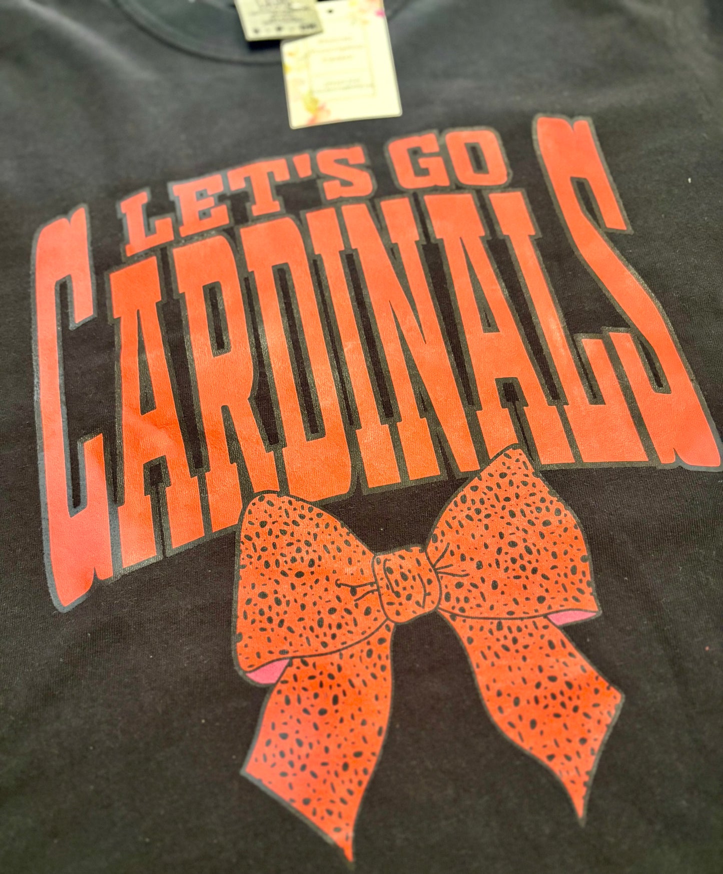 Let's go Cardinals Bow Tee