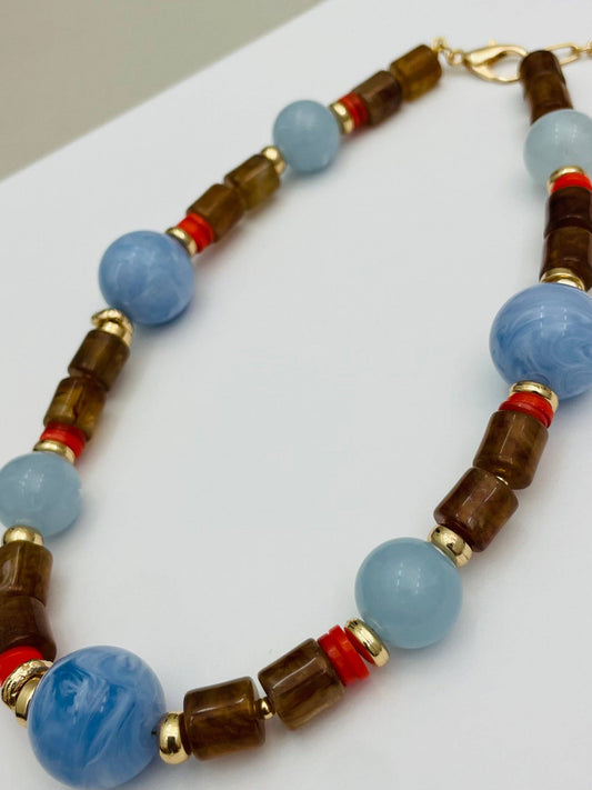 Resin Beaded Necklace