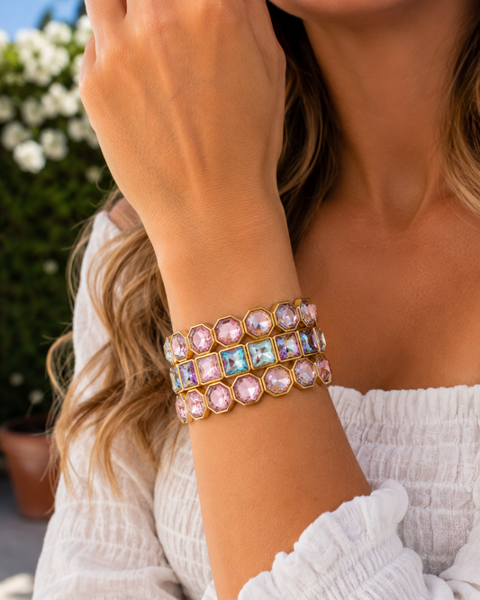 Treasure Jewels Shine Bright Crystal Bracelet Stack