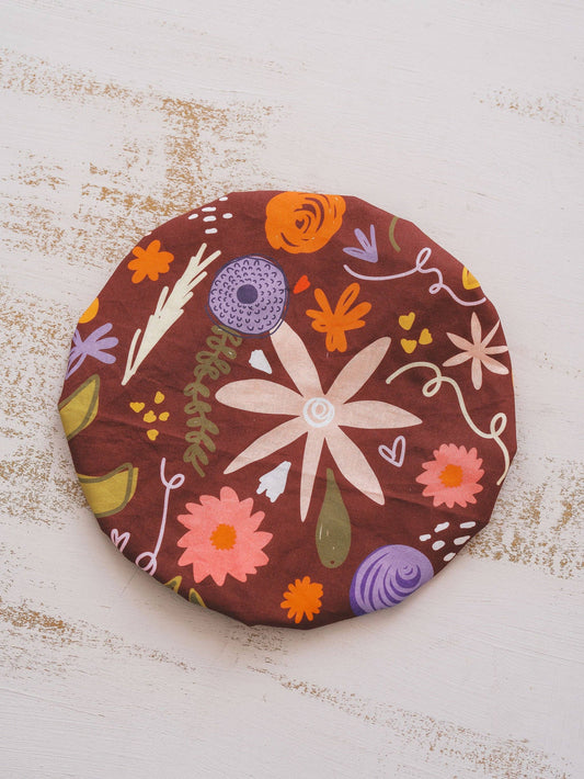 Fall Floral Reusable Bowl Cover