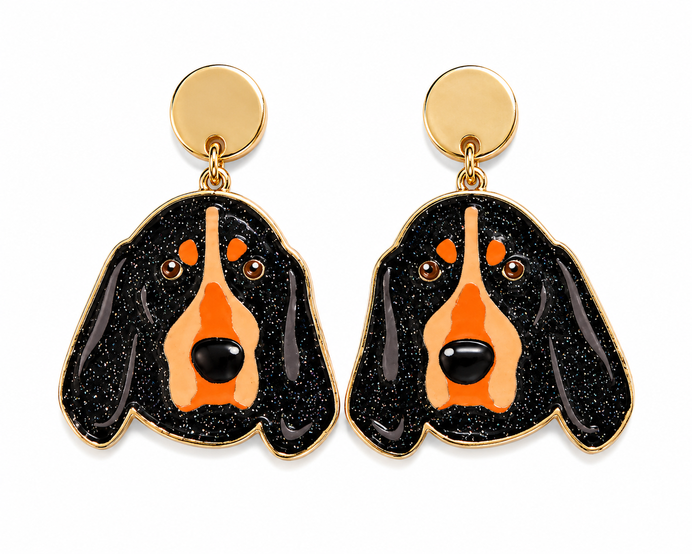 Tennessee Vols Smokey Glitter Statement Earrings