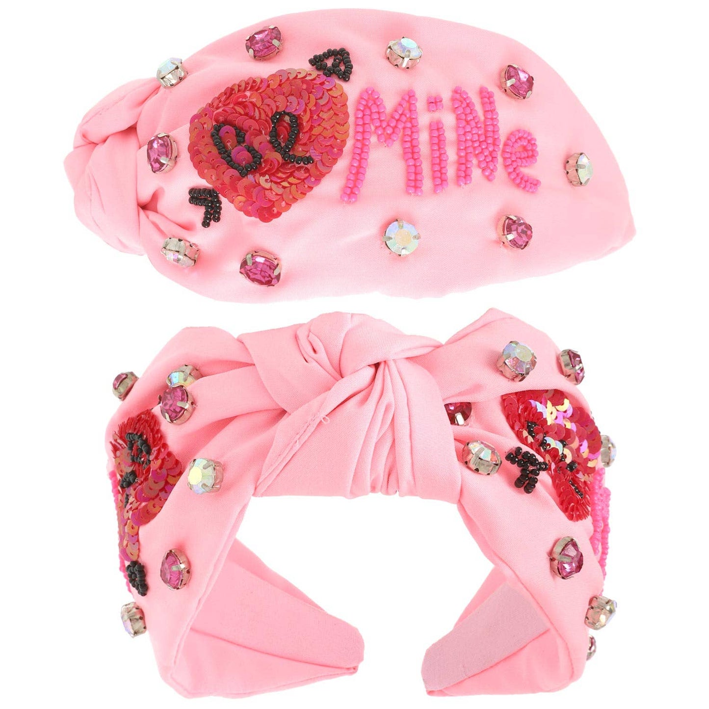 Valentines Day Top Knotted Embellished Headband