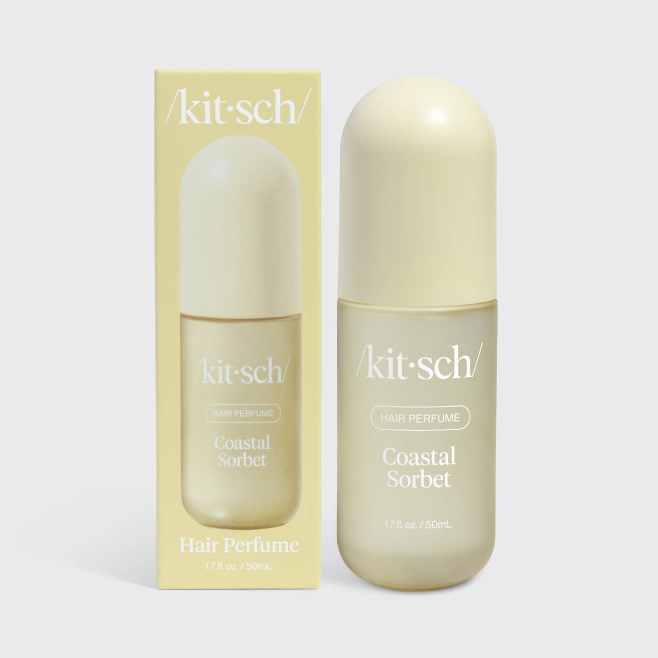 Kitsch Coastal Sorbet Hair Perfume lifestyle shot — tropical hair mist with odor eliminating technology