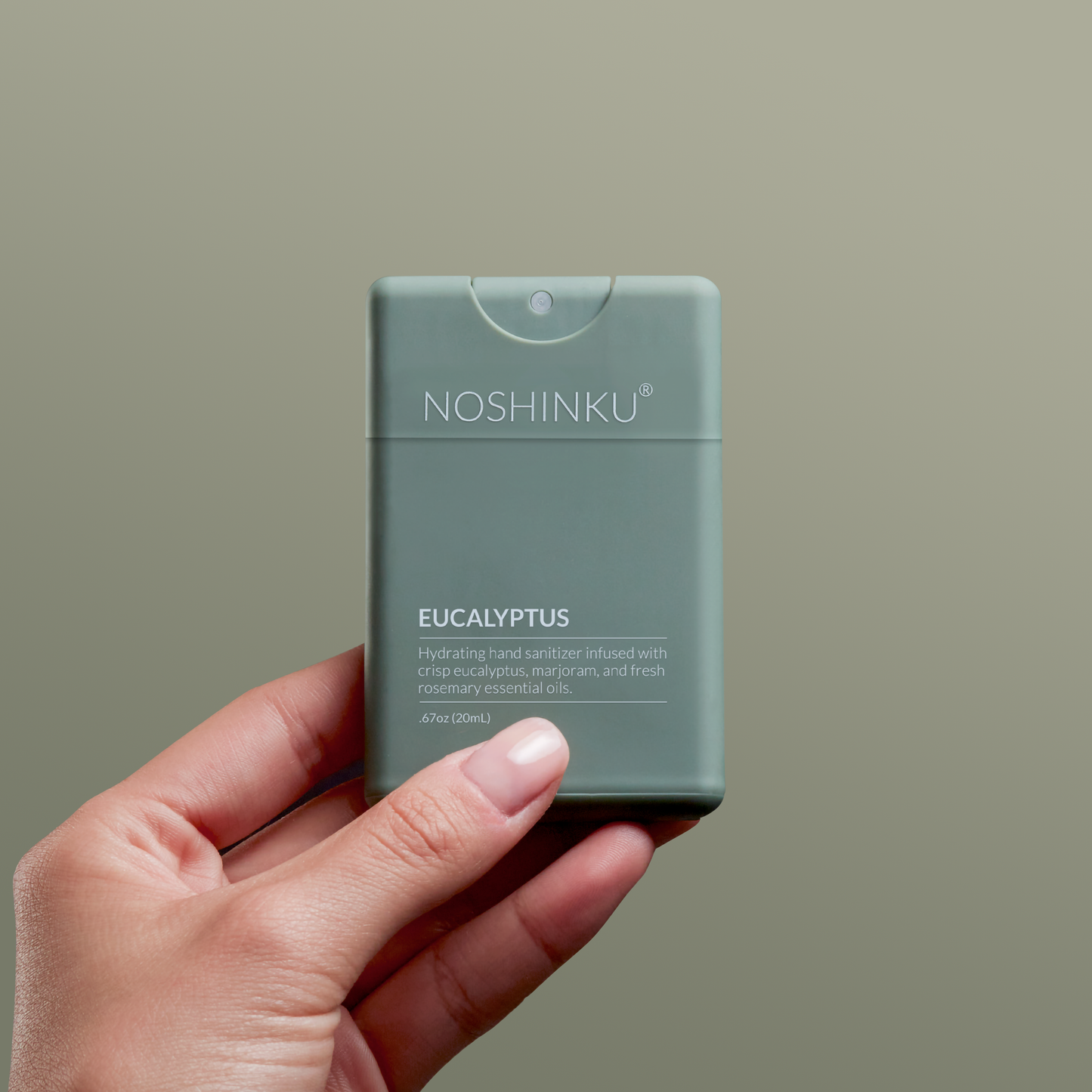 Noshinku Eucalyptus Pocket Hand Sanitizer – Refillable Moisturizing Sanitizer