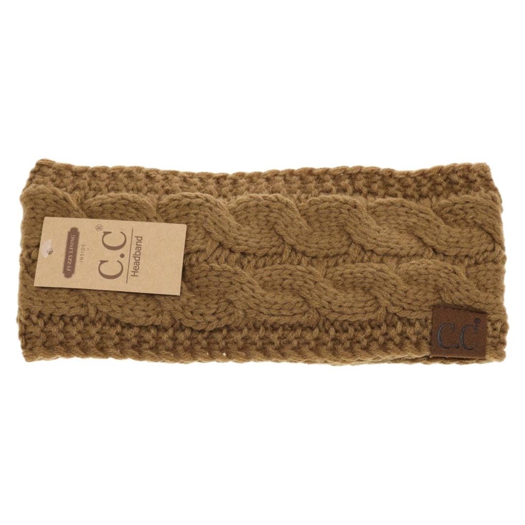 Solid Cable Knit CC Women's Fashion Headband