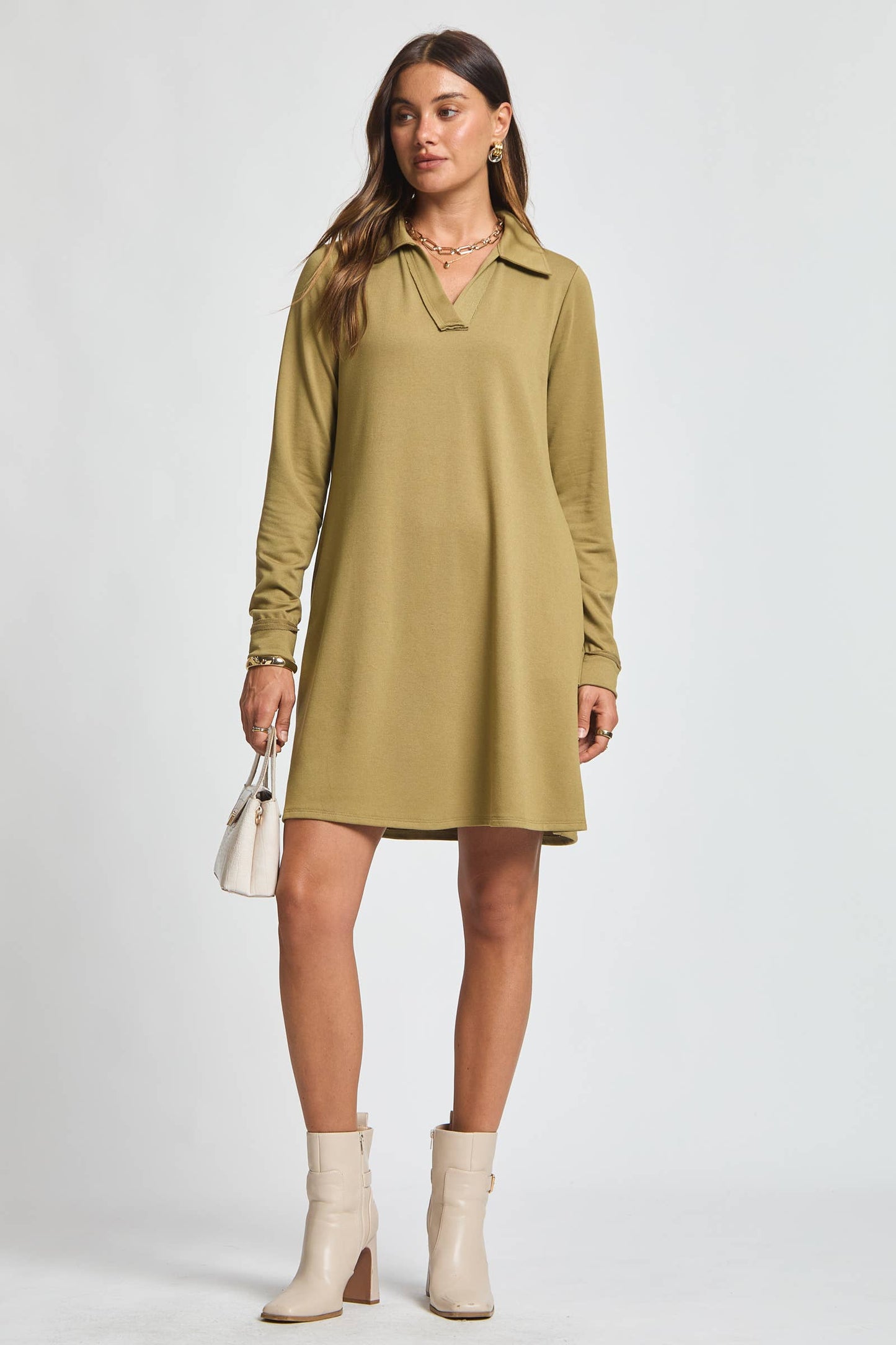 Dear Scarlett French Terry A Line Dress
