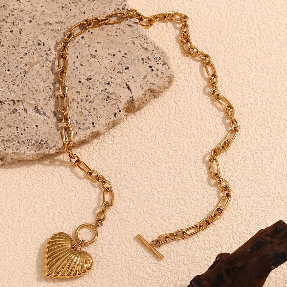 Puffy Heart Pendant Necklace