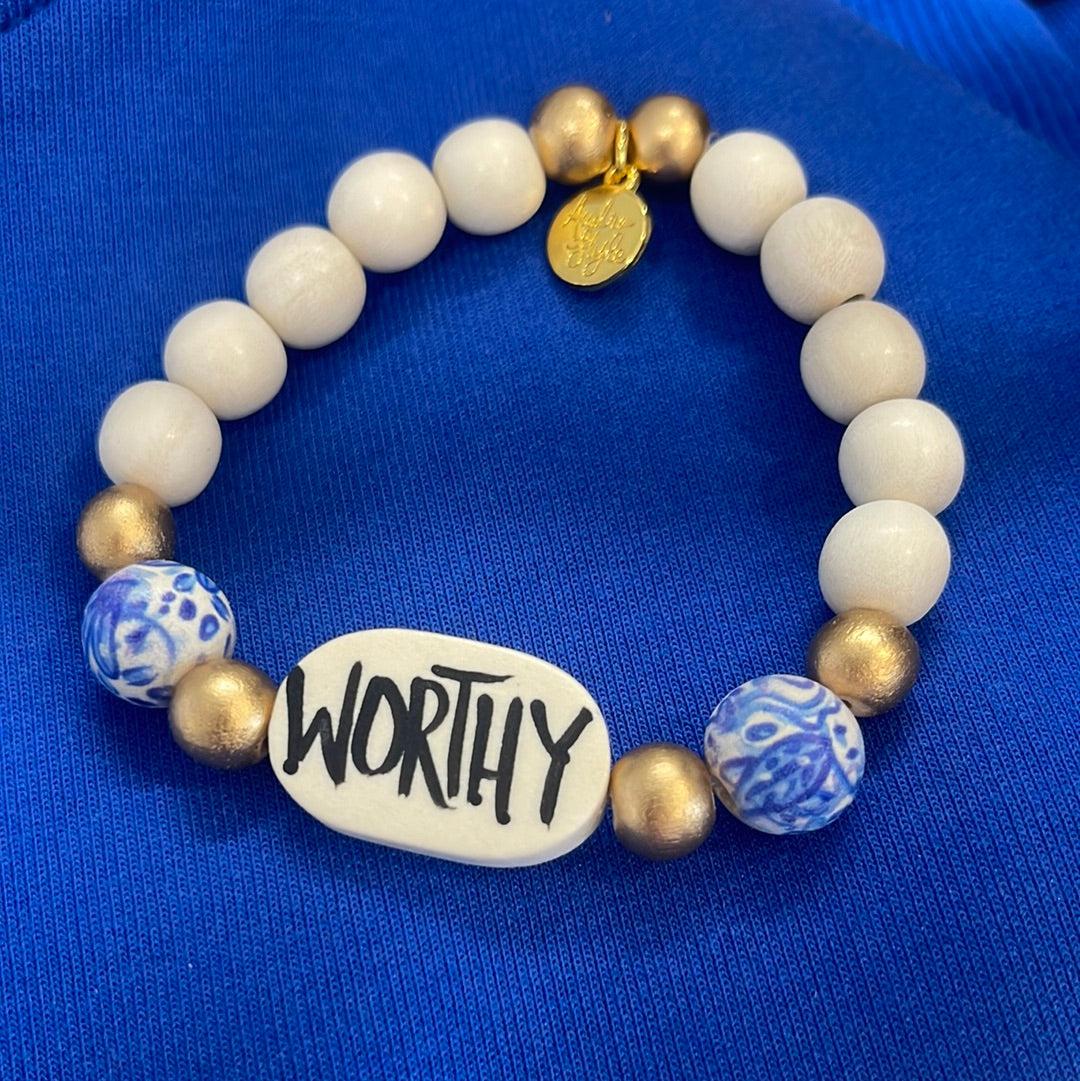 Worthy Chinoserie Beaded Bracelet