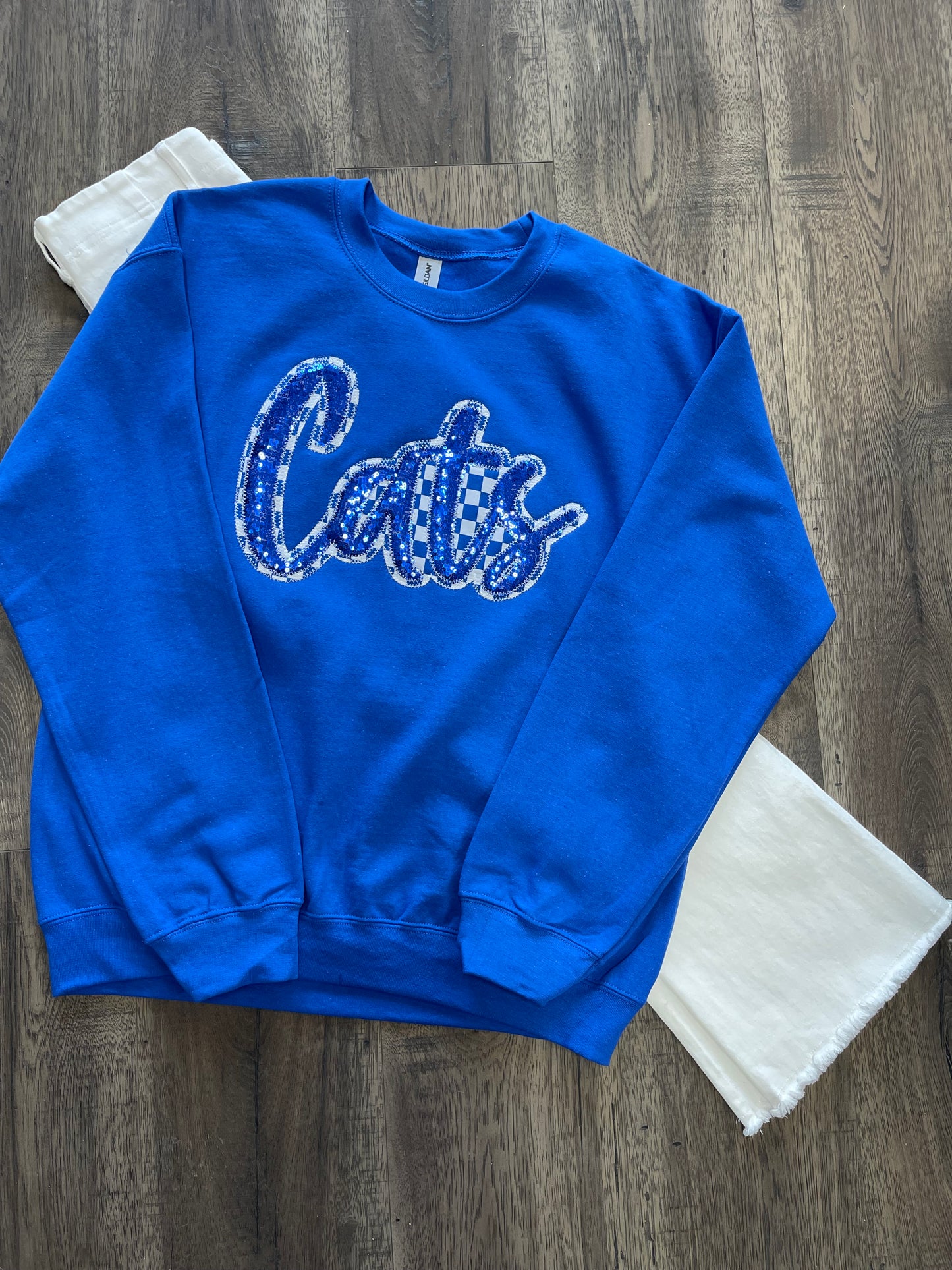 Kentucky Blue Checkerboard Sweatshirt