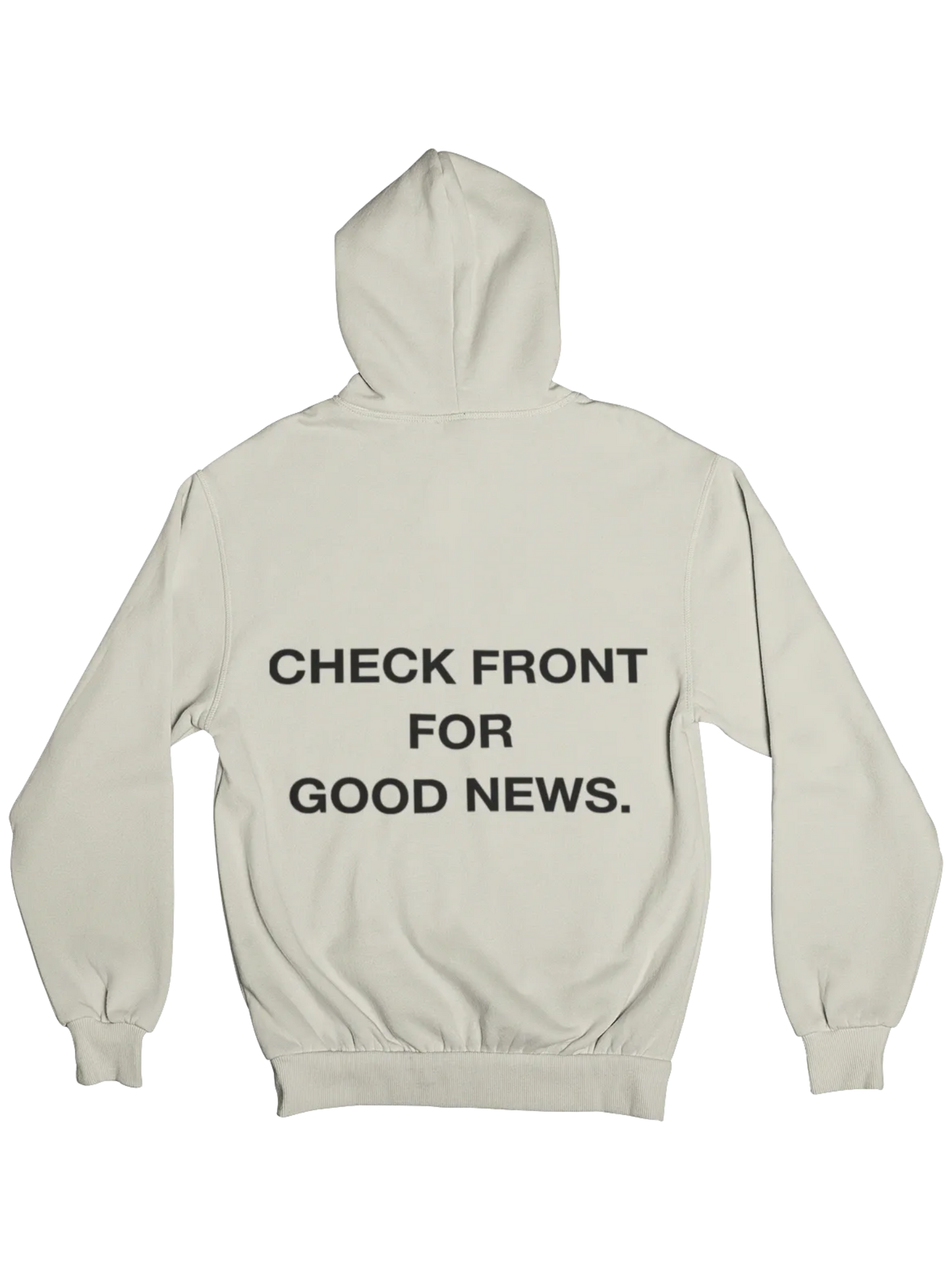 "Check Front" Sand Premium Hoodie