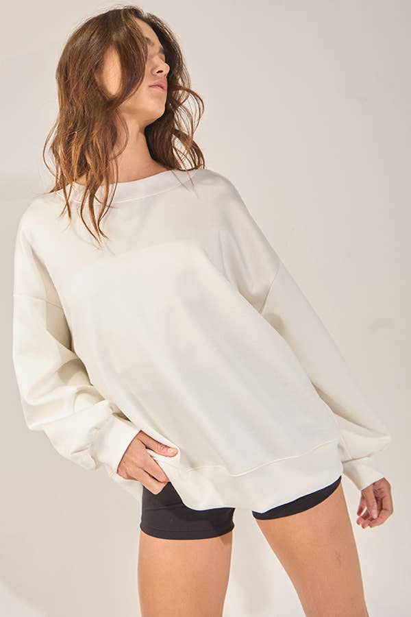 Bow Back Oversized Sweatshirt