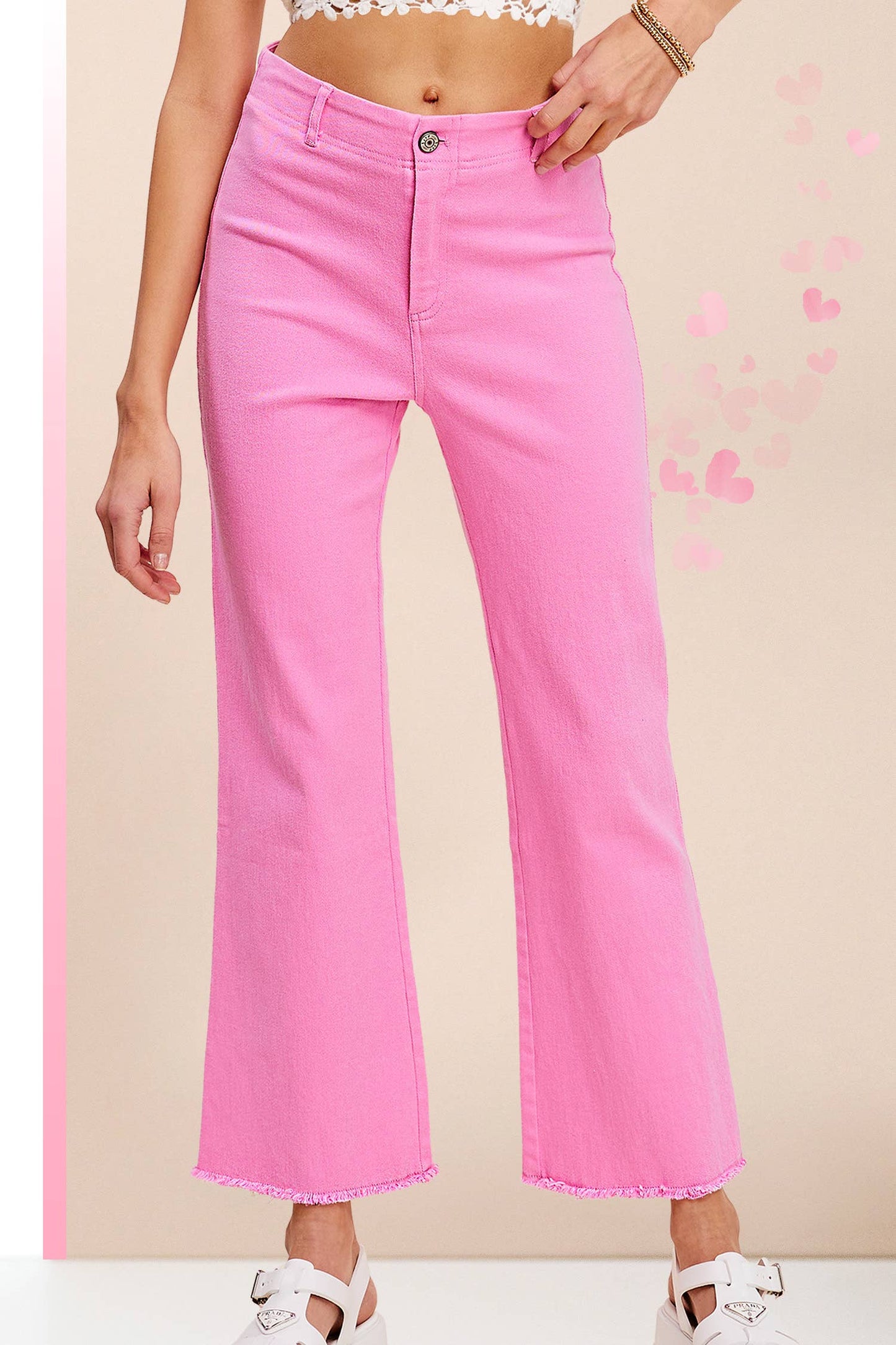 Stretchy High Waisted Flare Pants