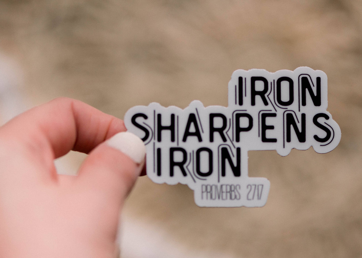 Iron Sharpens Iron Vinyl, Sticker