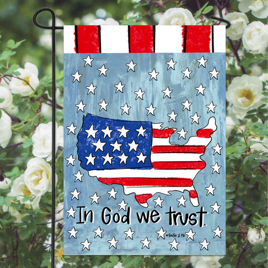 In God We Trust Garden Flag