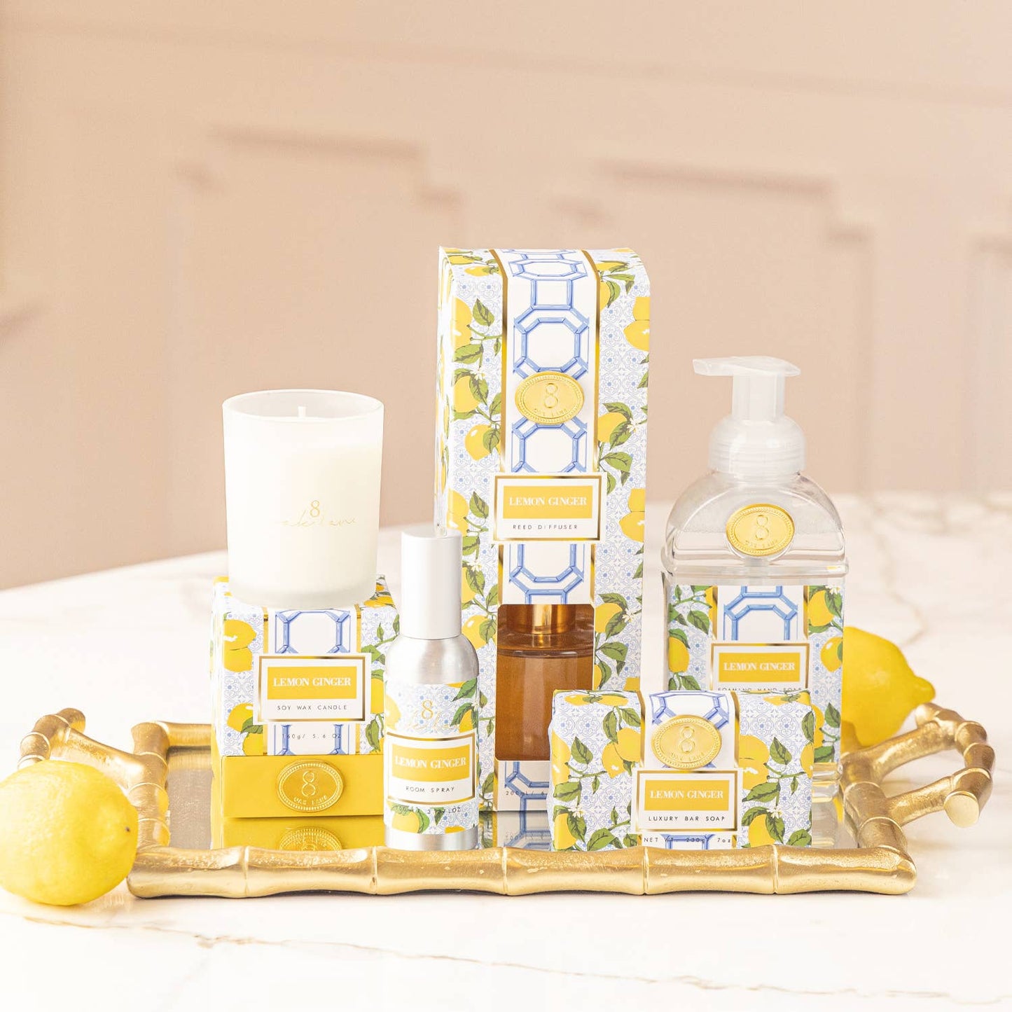Lemon Ginger Foaming Hand Soap – 15oz Scented Luxury Hand Wash