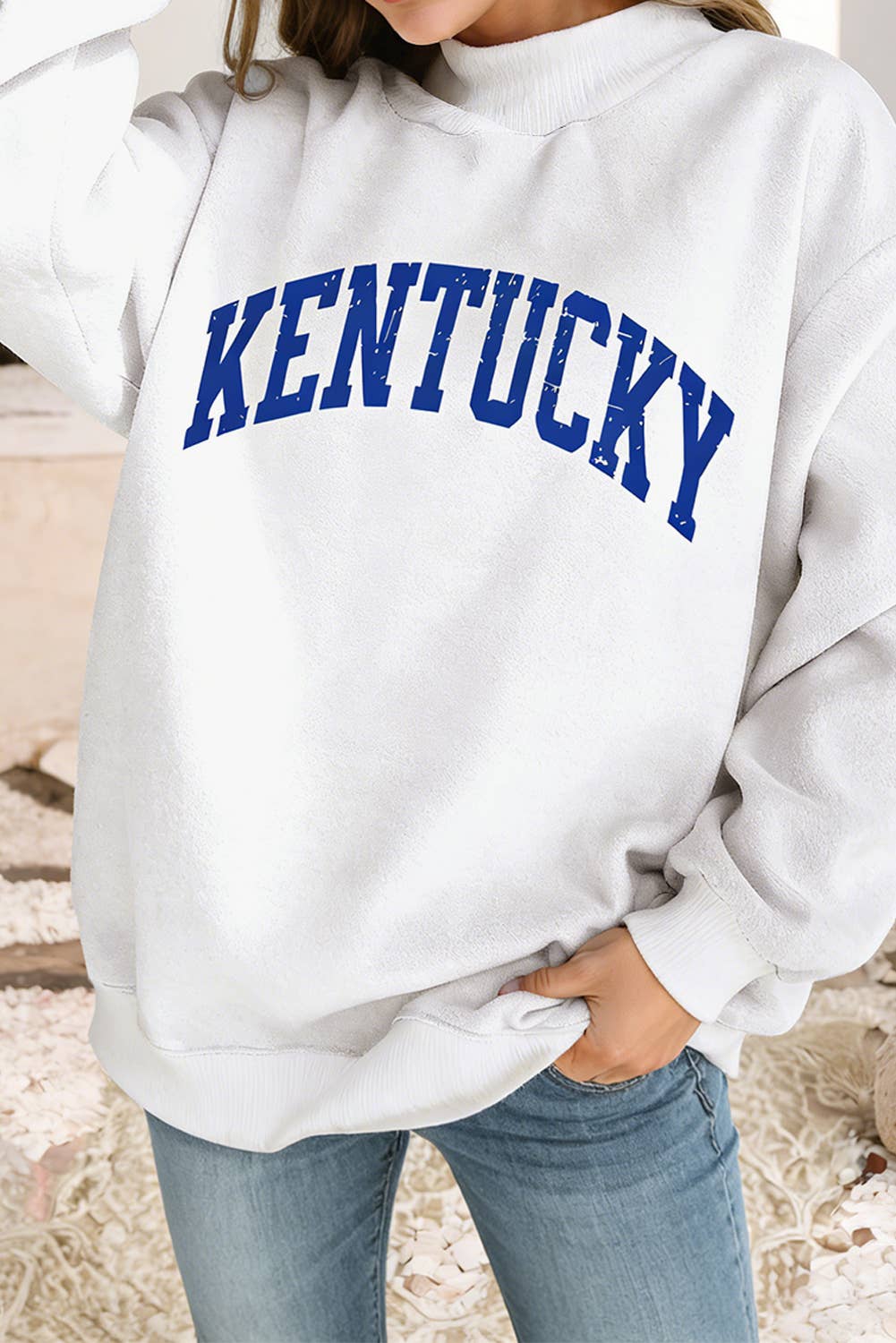 Kentucky Mock Neck Reversible Sweatshirt