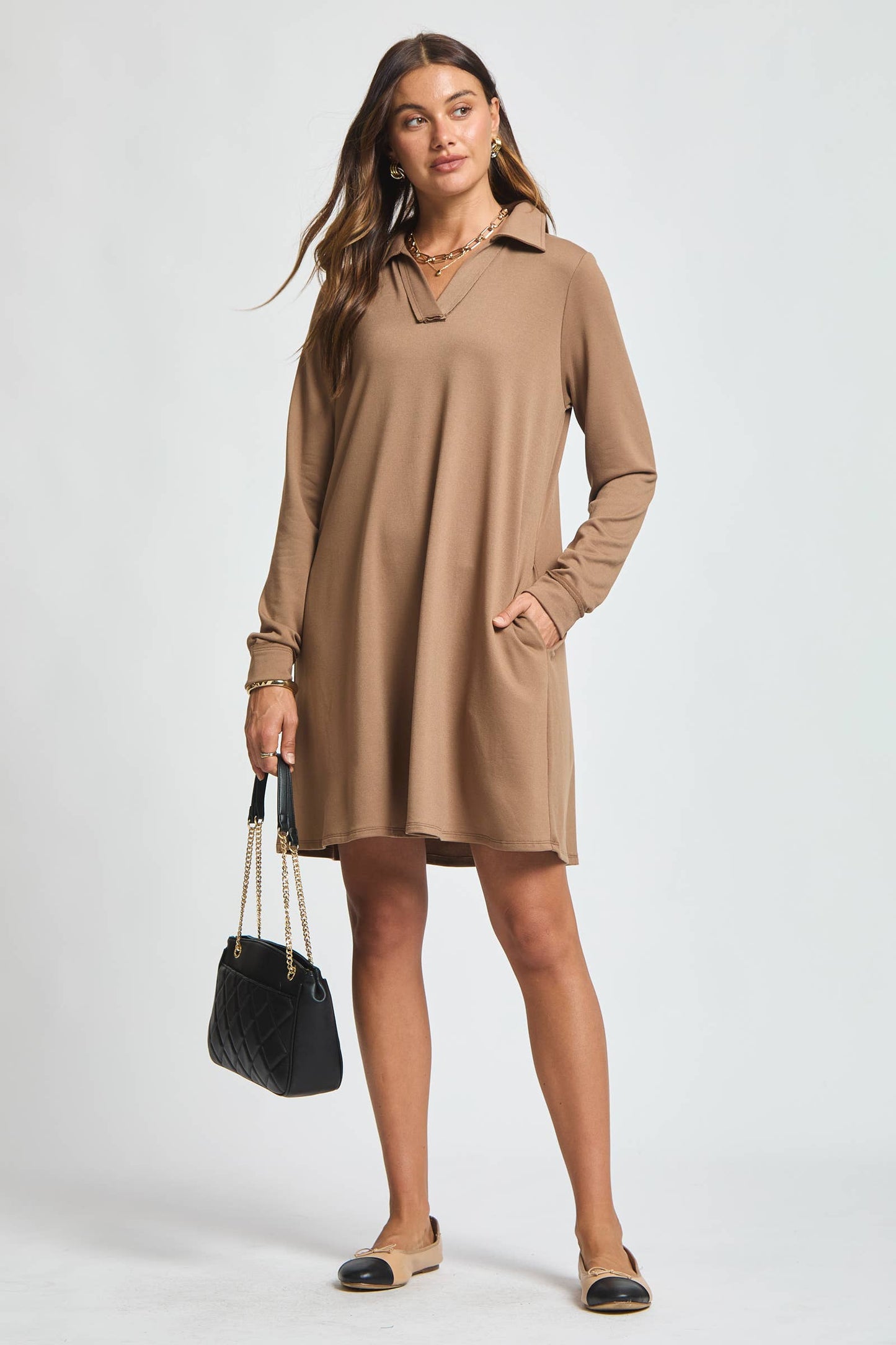 Dear Scarlett French Terry A Line Dress