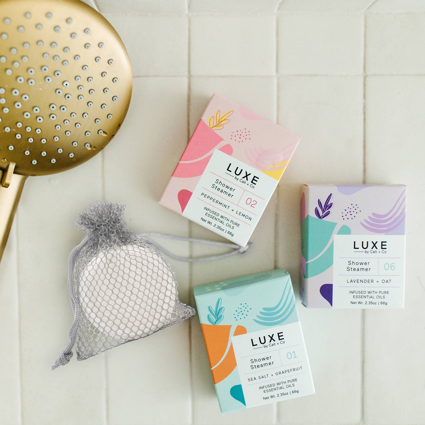 Luxe Honey + Almond Shower Steamer Fizzy Bomb