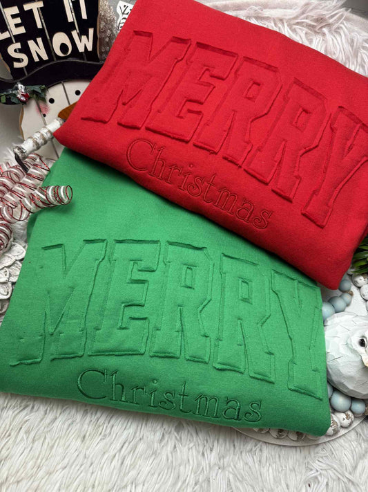 Merry Christmas Raggy Sidebow Sweatshirt