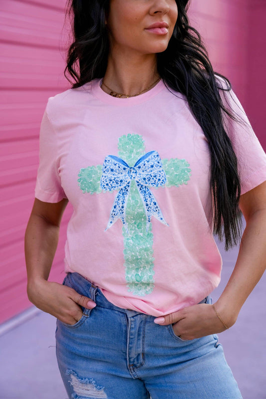 Watercolor Cross Tee