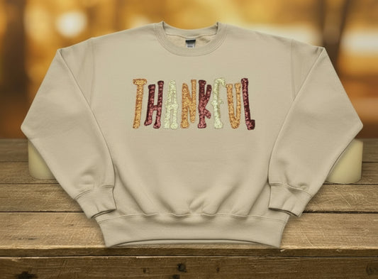 Thankful Sequin Sweetshirt
